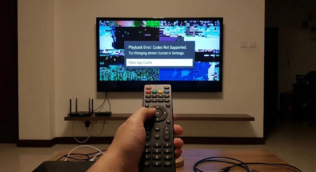 1 Erreur lecture IPTV sur Android TV Box bas de gamme