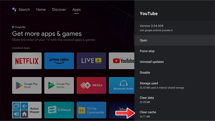 2 Sélectionnez l'option "Vider le cache
