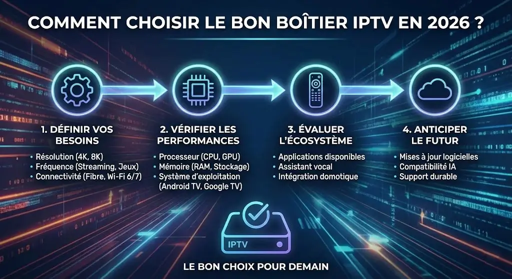 3 Guide visuel pour choisir le meilleur boîtier IPTV en 2026