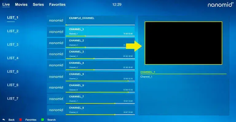 screenFAQ.cf7ed2ee Nanomid Player pour IPTV sur TV Samsung