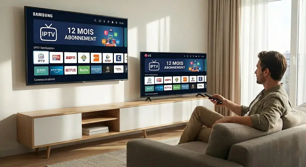 Meilleur Abonnement IPTV 12 Mois pour Smart TV (Samsung & LG) Abonnement IPTV 12 mois sur Smart TV Samsung et LG